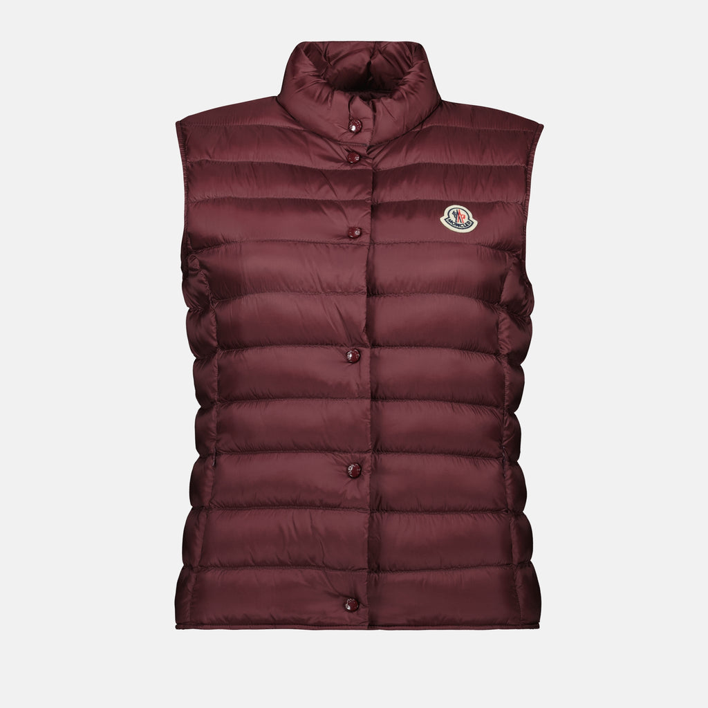 Chaquetas Chaleco de Plumas Sin Mangas Liane Moncler Burdeos Femme