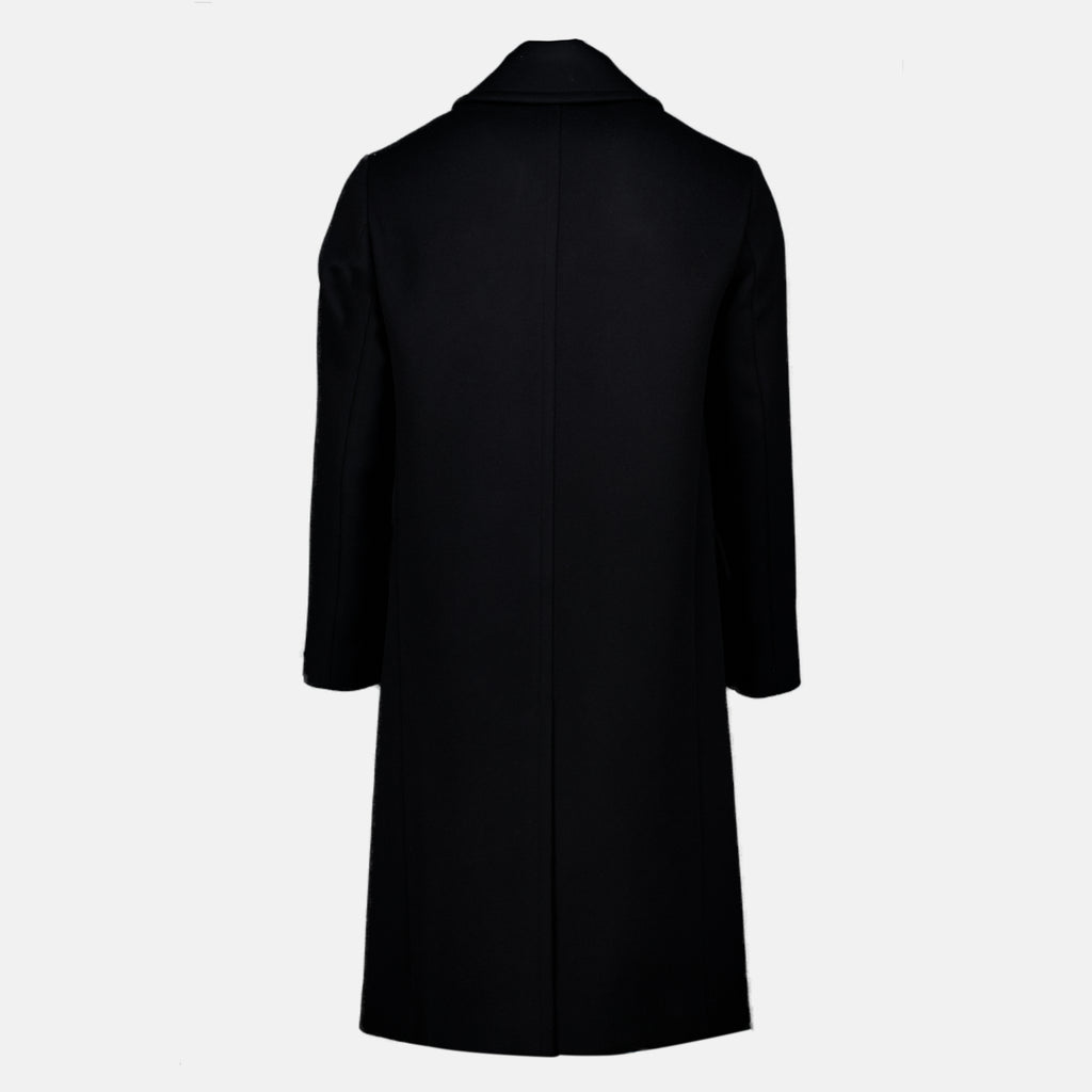 Manteaux 롱 블랙 울 코트 Fendi Noir Homme
