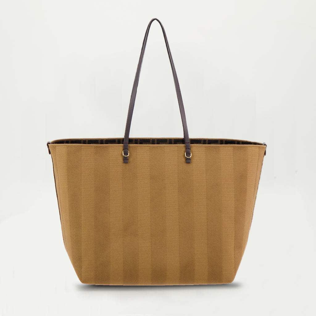 Tote bags Roll Tote Bag Fendi Brown Femme