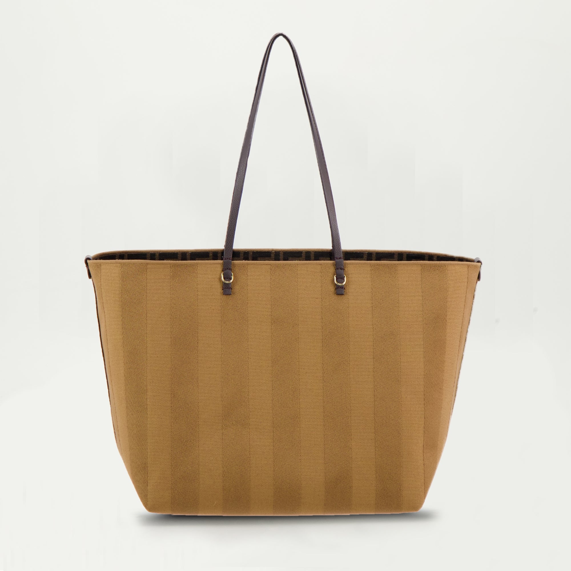 Tote bags Roll Tote Bag Fendi Brown Femme