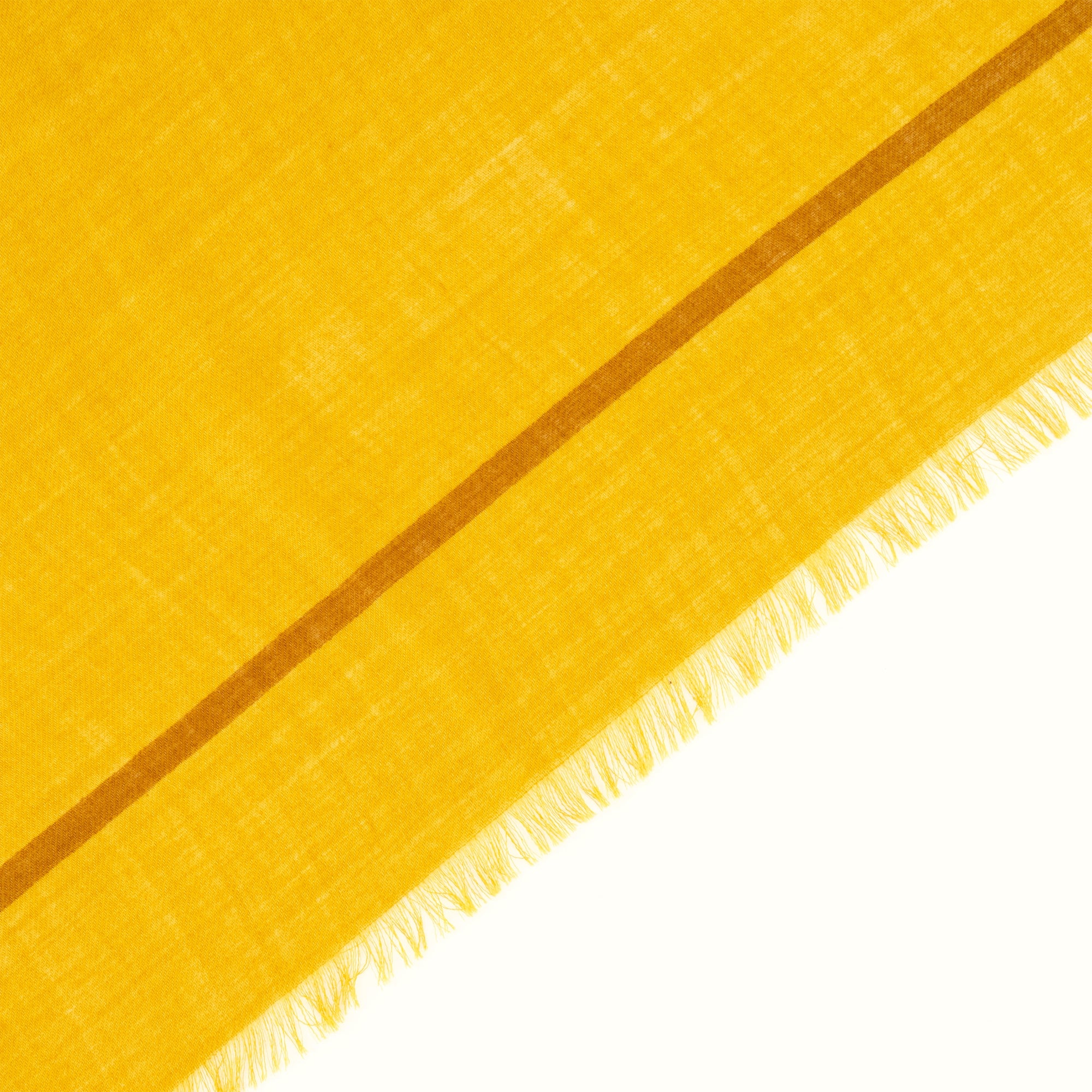 Écharpes, foulards et gants カサンドルシルクスカーフ イエローウール Saint Laurent Jaune Femme