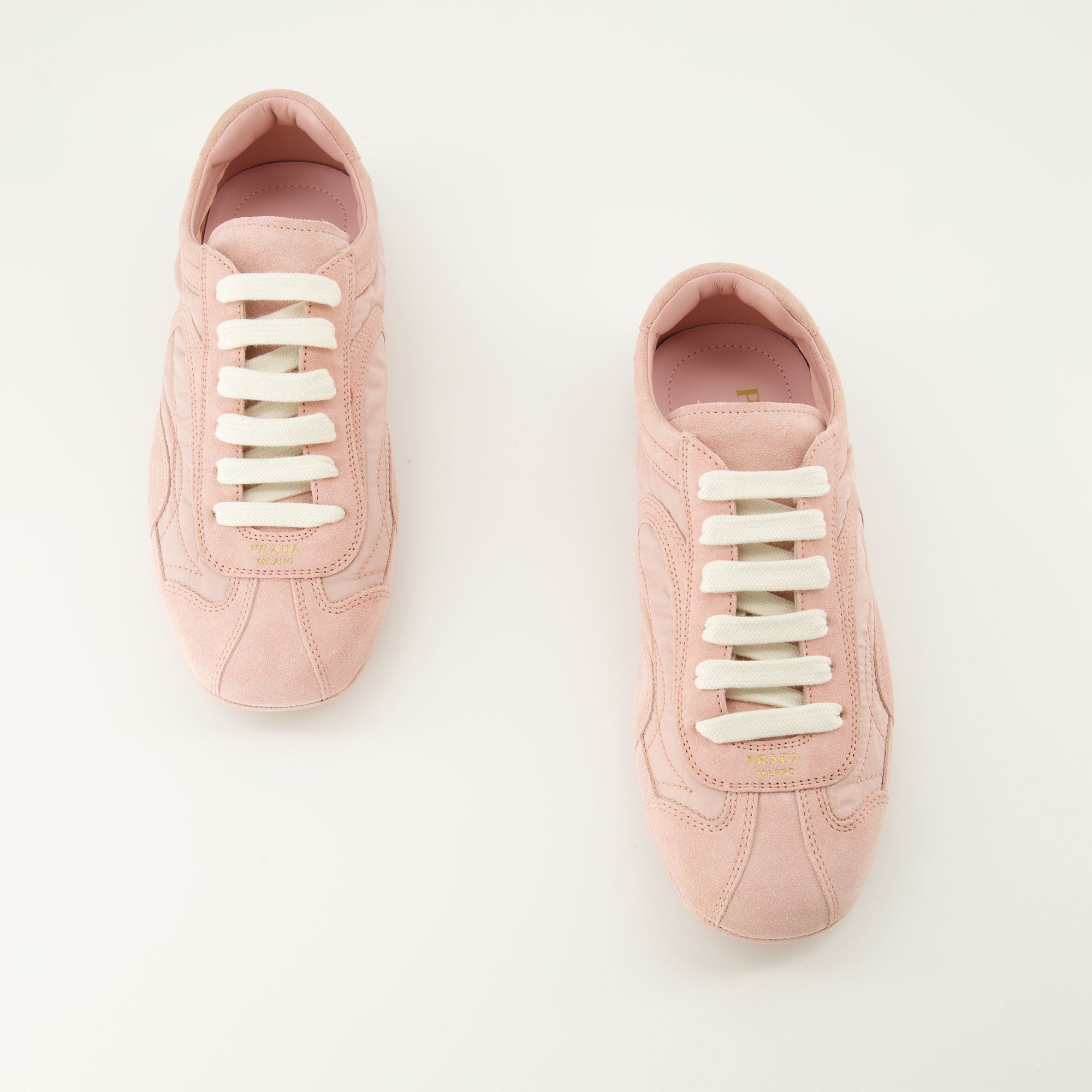 Baskets Montecarlo Pink Sneakers Prada Rose Femme
