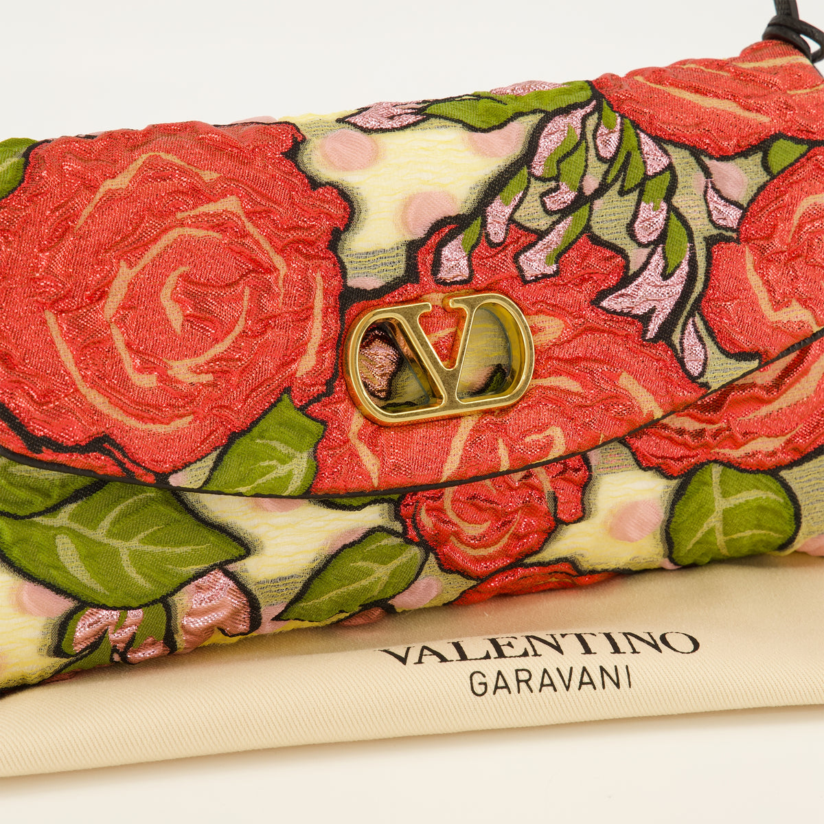 Sacs à main et épaule Borsa Rosa Stampata Small Devain Valentino Garavani Rouge Femme