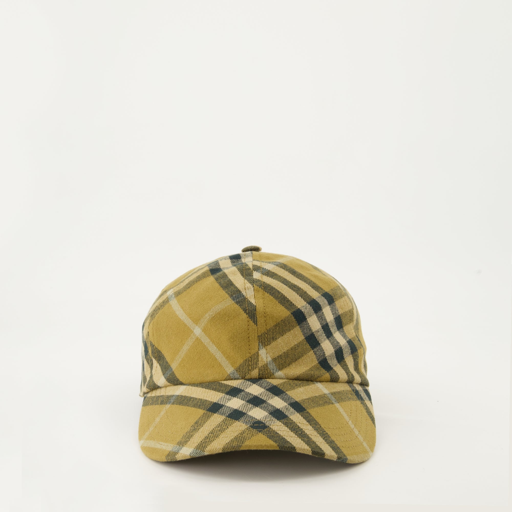 Hats, caps and beanies Check Cap Burberry Khaki Unisex