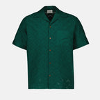 Chemises Chemise brodée tapisserie Drole De Monsieur Vert Homme