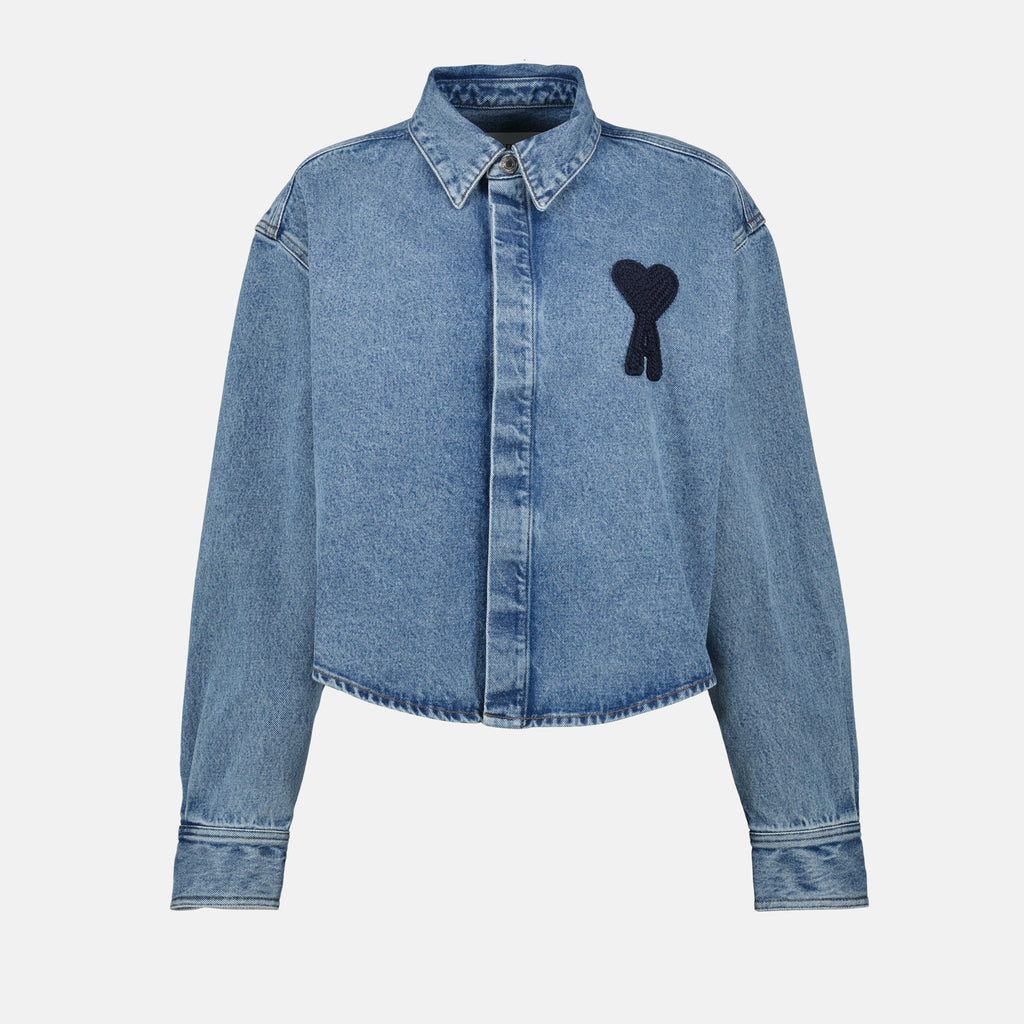 Chemises Veste en jean Ami de coeur Ami PARIS Bleu Femme