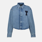 Chemises Veste en jean Ami de coeur Ami PARIS Bleu Femme