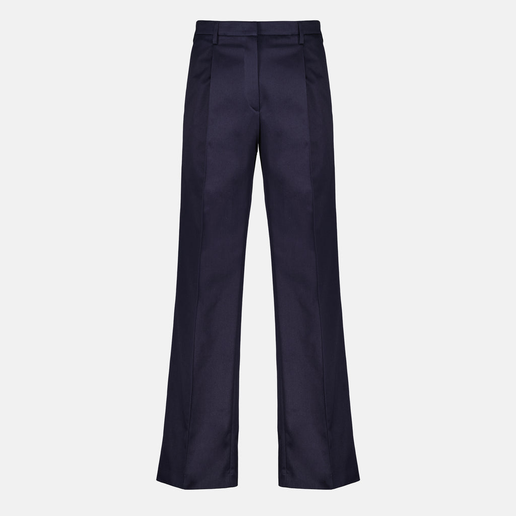 Pantalons Pantalones Chino Azul Marino Prada Bleu foncé Femme