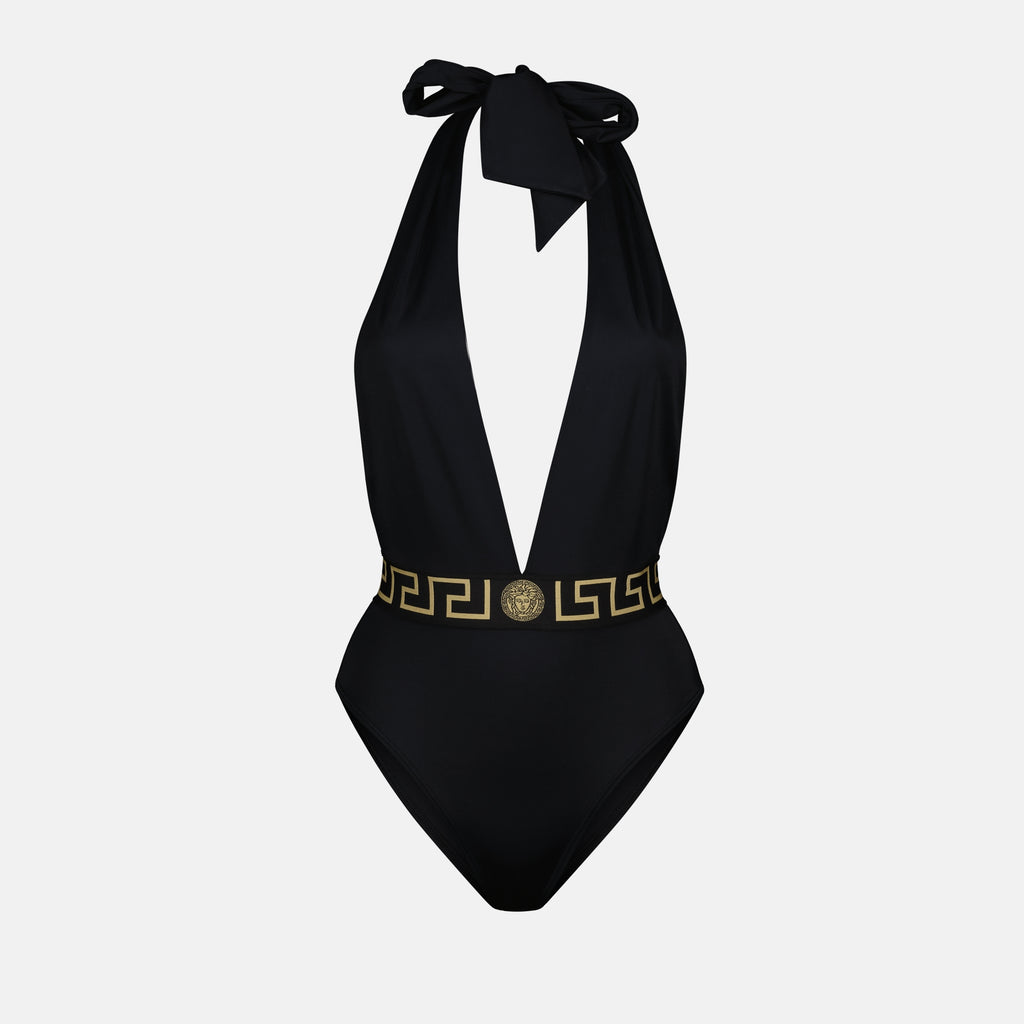 Strandmode Maillot de bain Greca Versace Schwarz Femme