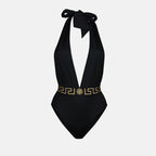 Strandmode Maillot de bain Greca Versace Schwarz Femme