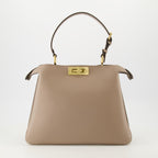 Handbags and shoulder bags Peekaboo Soft Medium Bag Fendi Beige Femme