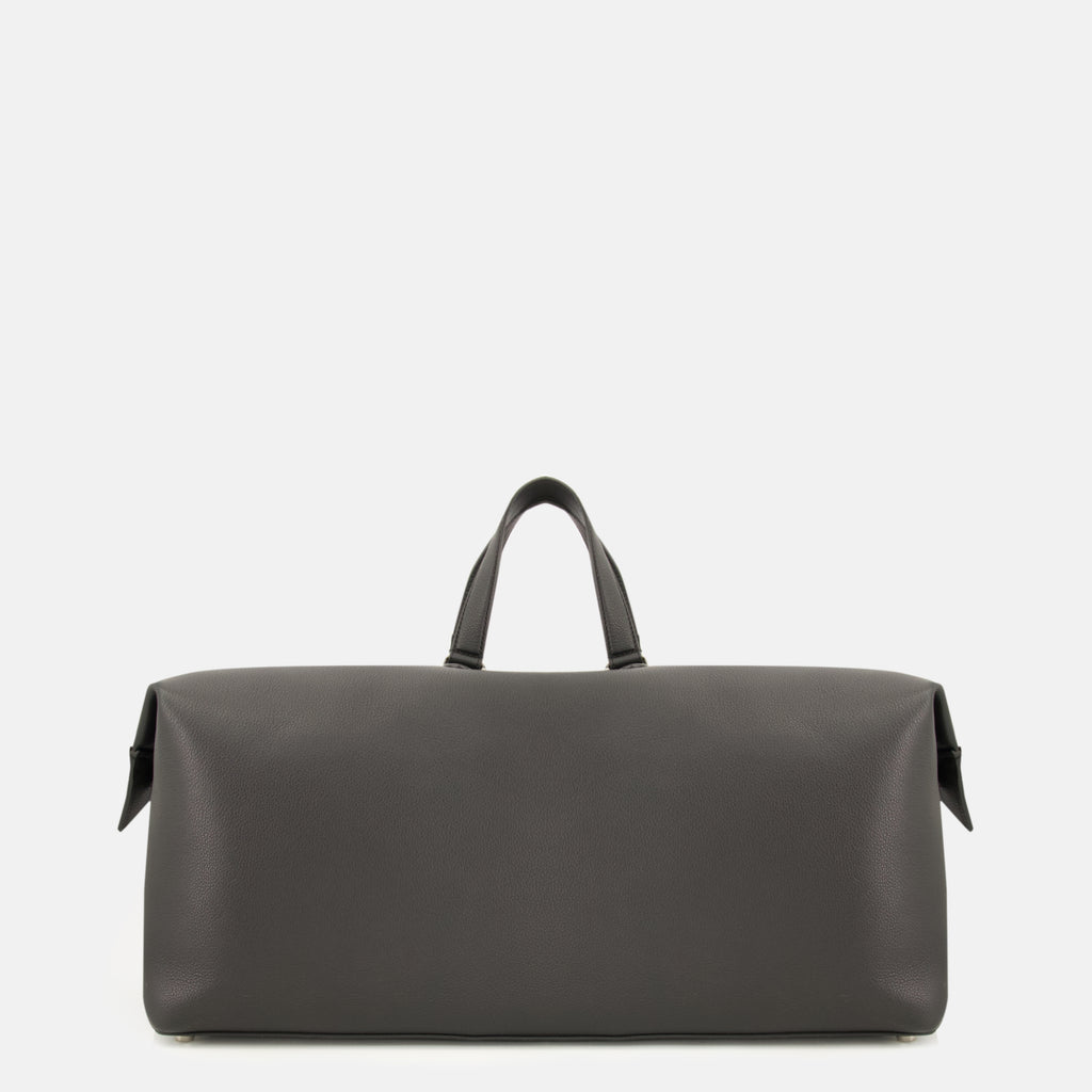 Sacs de sport et voyage 펜디 루이 55 블랙 가죽 여행 가방 Fendi Gris Femme