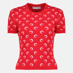 T-shirts Haut bouclette Moon rouge Marine Serre Rouge Femme