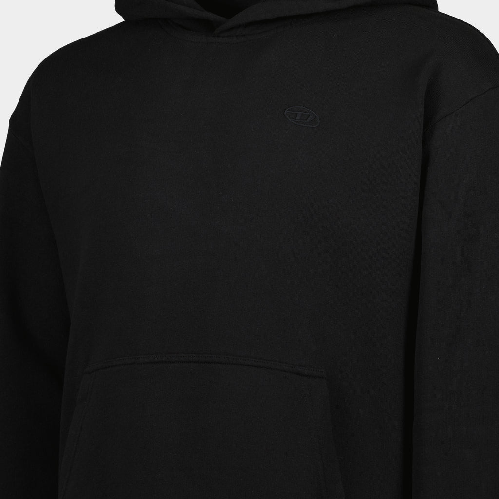 Moletons Hoodie S-Macs-Megoval Diesel Preto Homens