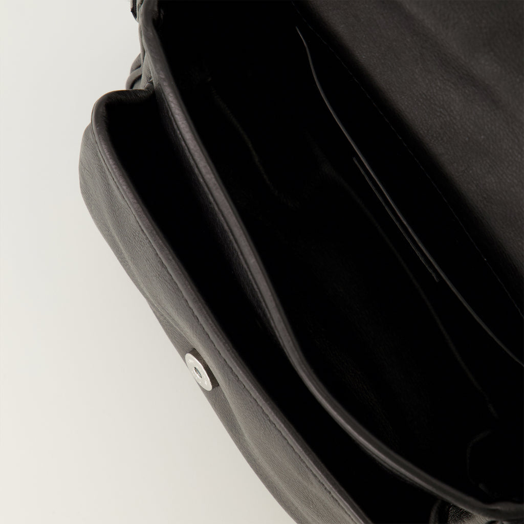 Sacs bandoulière Piccola Borsa Niki in Pelle Nera Saint Laurent Noir Homme