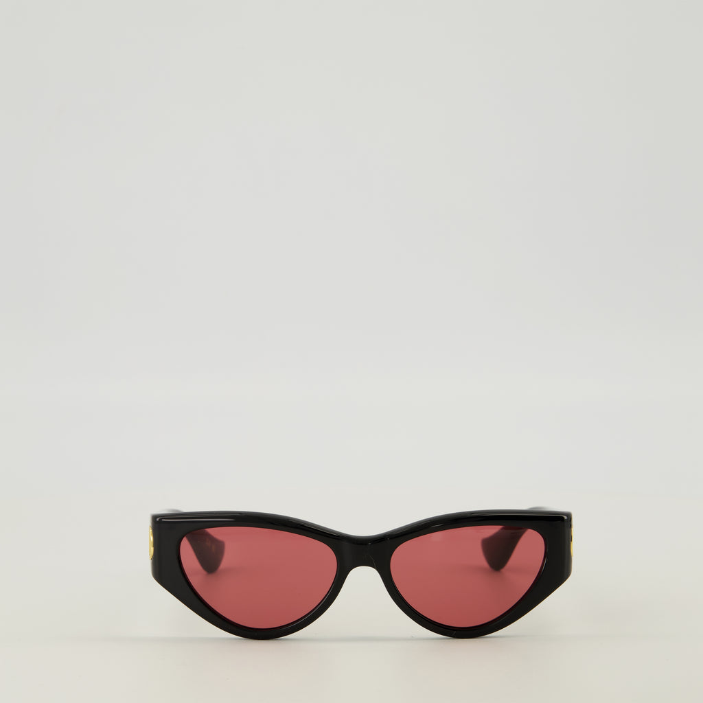 Lunettes Gafas de sol cat-eye negras en acetato Valentino Garavani Noir Femme