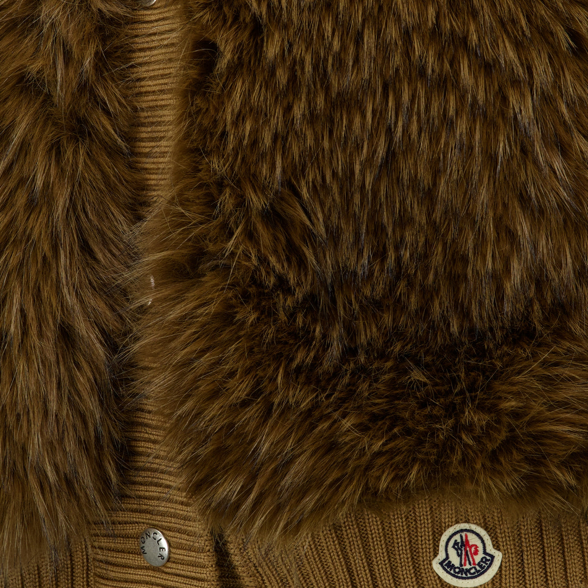 Vestes Ärmellose Woll-Pufferjacke Moncler Marron Femme