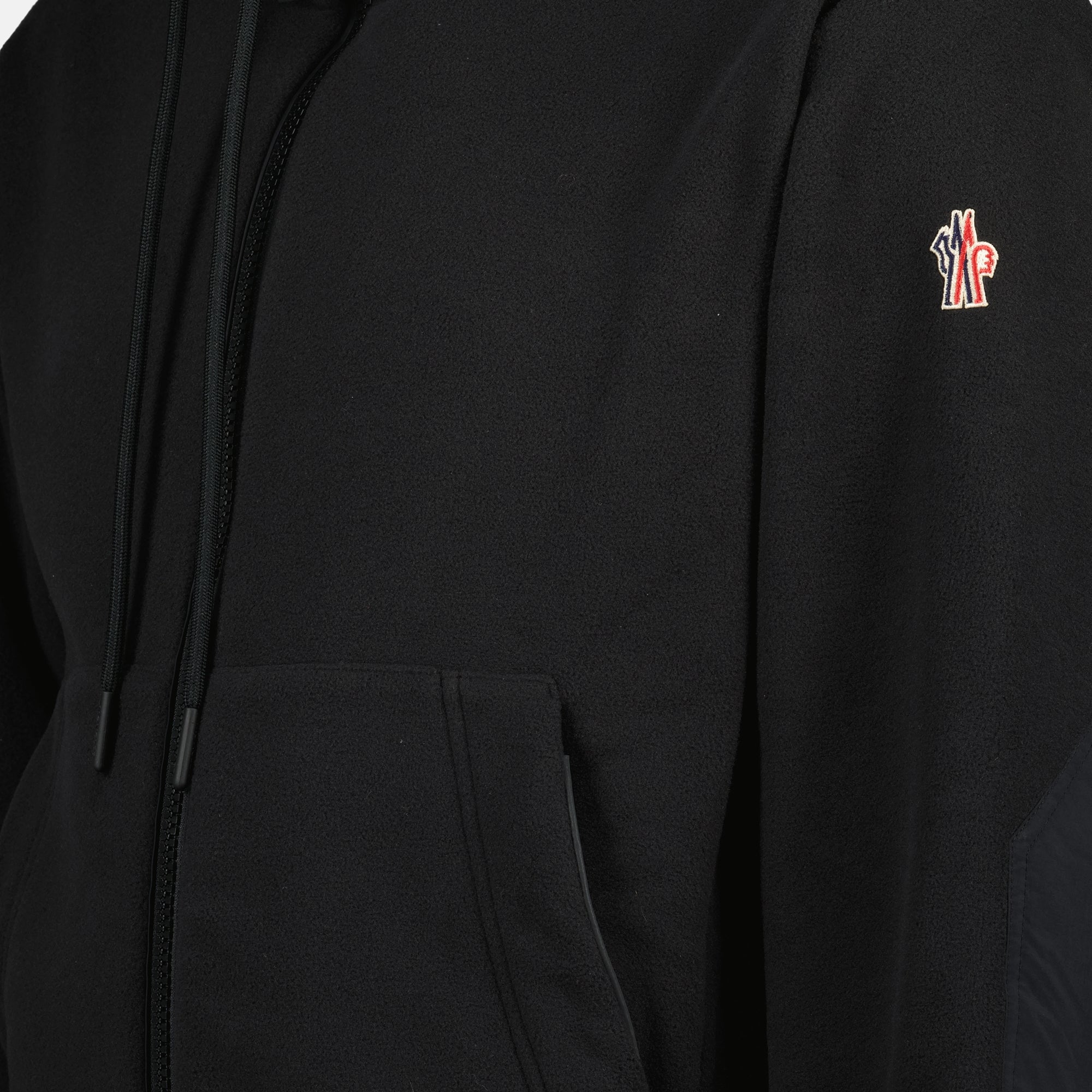 Image de l'article Cardigan zippé en Polartec® noir de la marque Moncler Grenoble pour Homme - Saison Automne-Hiver 2025 - Vue détaillée_1