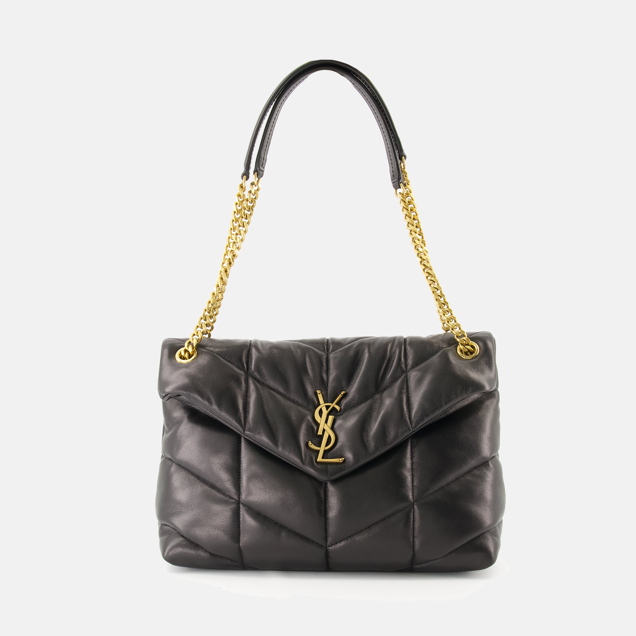 ハンドバッグ・ショルダーバッグ ミディアム・パファー・バッグ Saint Laurent 黒 Femme