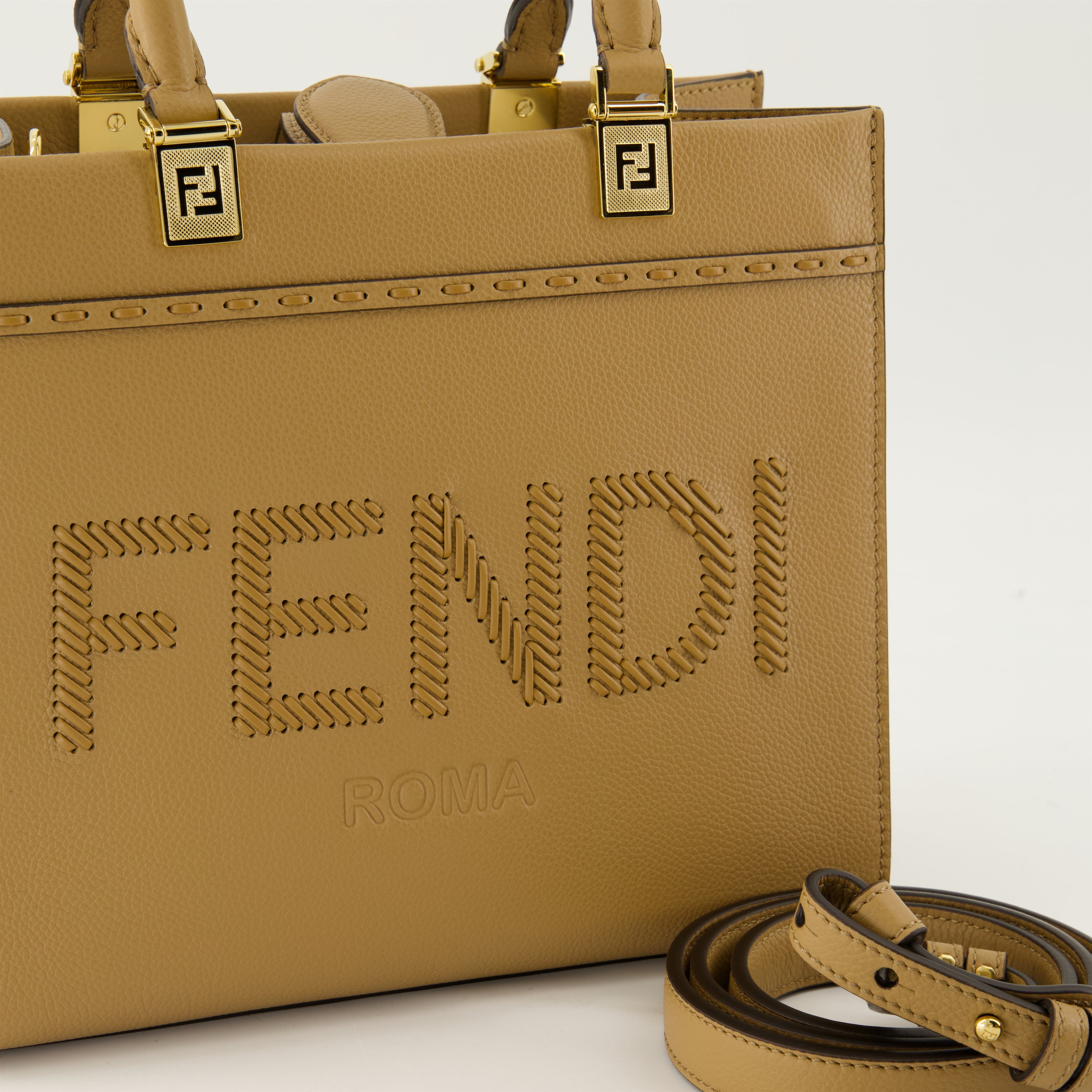 Tote bags Sunshine Tote Bag Fendi Beige Femme