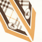 Écharpes, foulards et gants Foulard Check Knight en soie Burberry Beige Unisexe