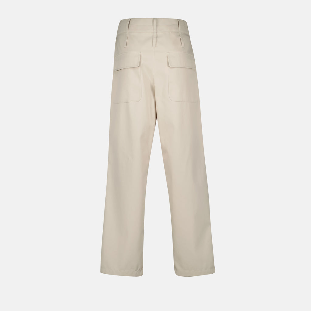 Pants Pleated Trousers Moschino Beige Femme