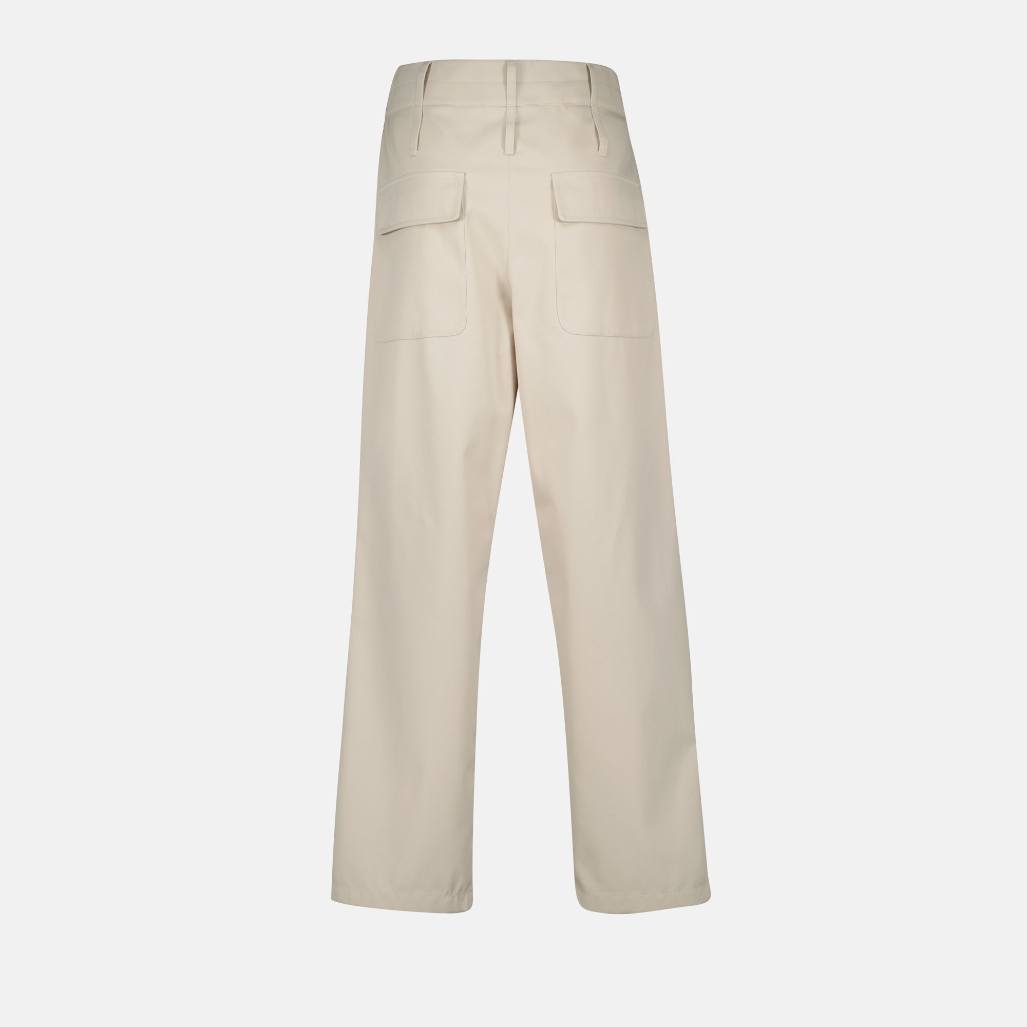 Pants Pleated Trousers Moschino Beige Femme