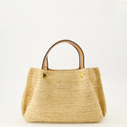 Sacs à main et épaule Small Raffia Tote Valentino Garavani Beige Femme