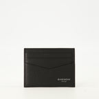 Image of the Givenchy leather cardholder for Men - Autumn-Winter 2025 - Front View