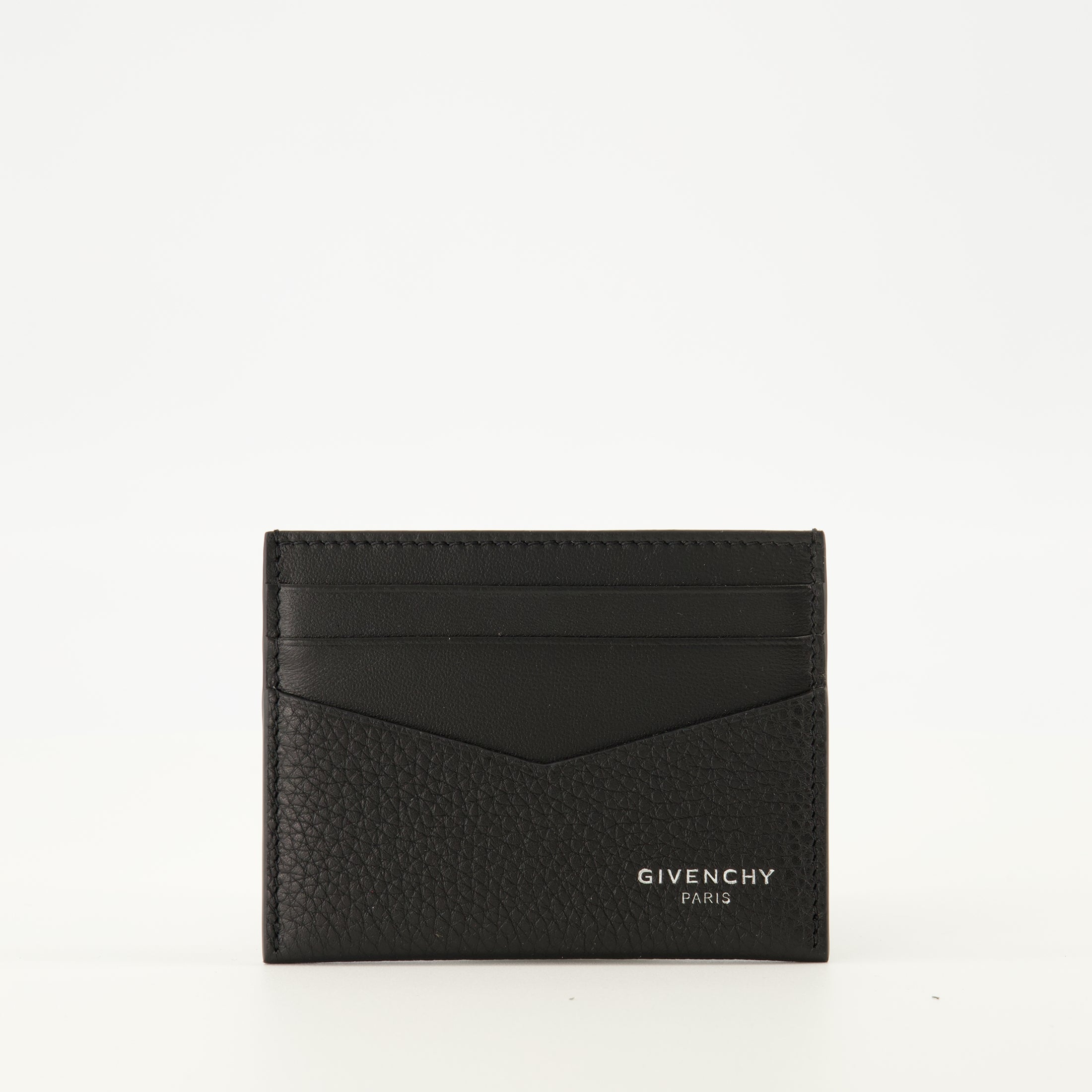 Image of the Givenchy leather cardholder for Men - Autumn-Winter 2025 - Front View