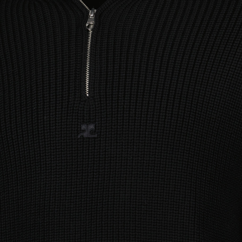 Image of the Courrèges Trucker Sweater for Men - Fall-Winter 2025 - Detailed View 6