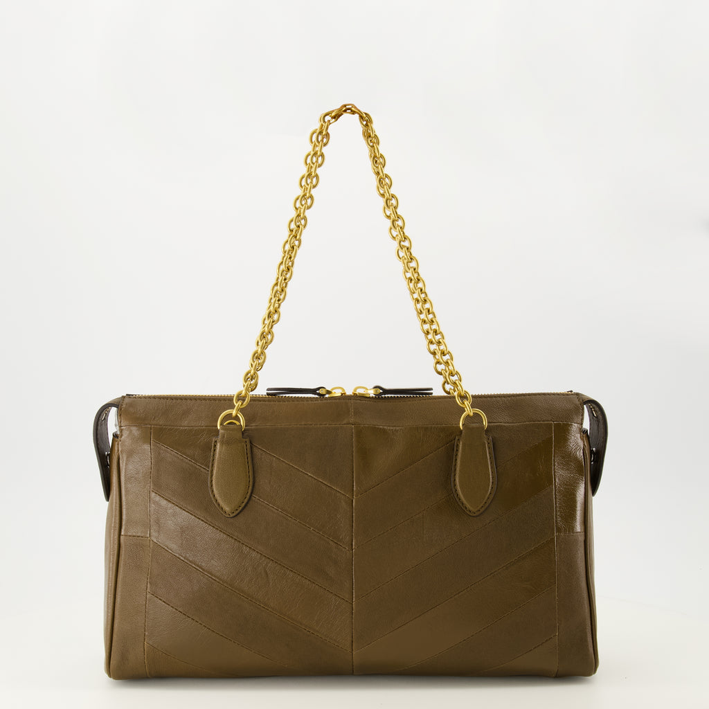 Sacs bandoulière Bolso de Cuero Nappa Panthea en Marrón Valentino Garavani Marron Femme