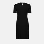 Robes Robe drapée noire Rabanne Noir Femme