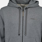 Imagen de la sudadera con cremallera gris de la marca Moncler para Hombre - Temporada Otoño-Invierno 2025 - Vista Detallada_2