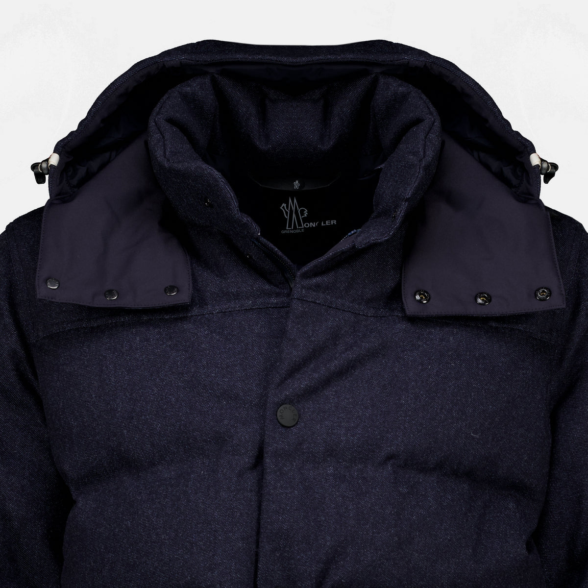 Manteaux Servance Denim Effekt Ski Daunenjacke Moncler Grenoble Bleu foncé Homme