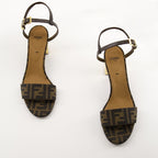 Zapatos abiertos Sandalias con Tacón Delfina Fendi Marrón Femme