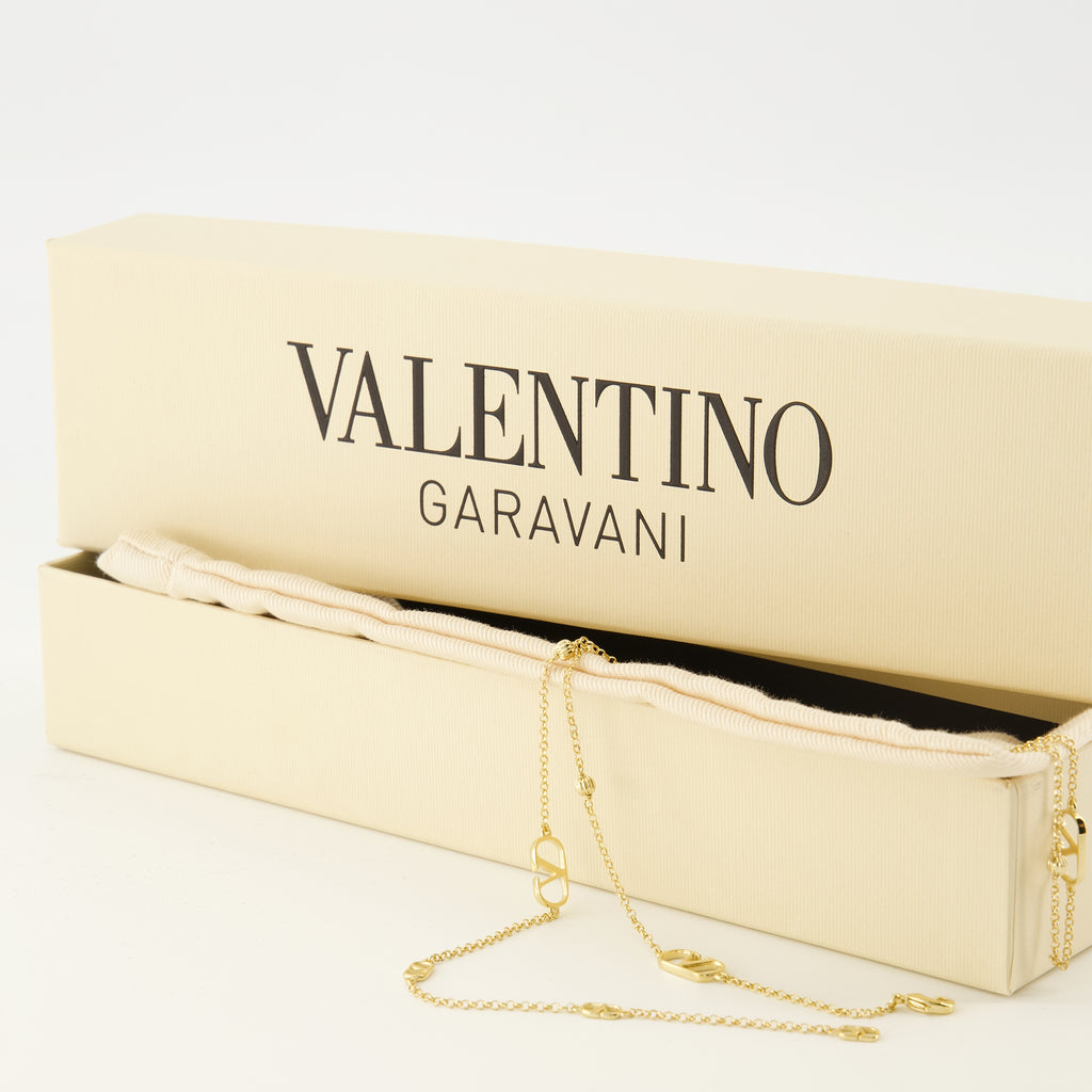 Bijoux Collar VLogo Signature en Metal Dorado Valentino Garavani Doré Femme