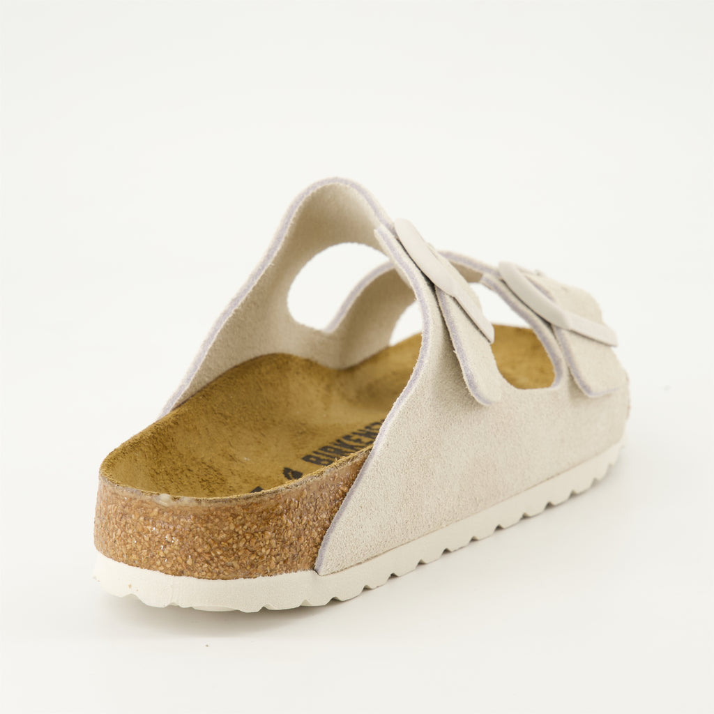 Zapatos abiertos Zapatillas Arizona Birkenstock Beige Femme