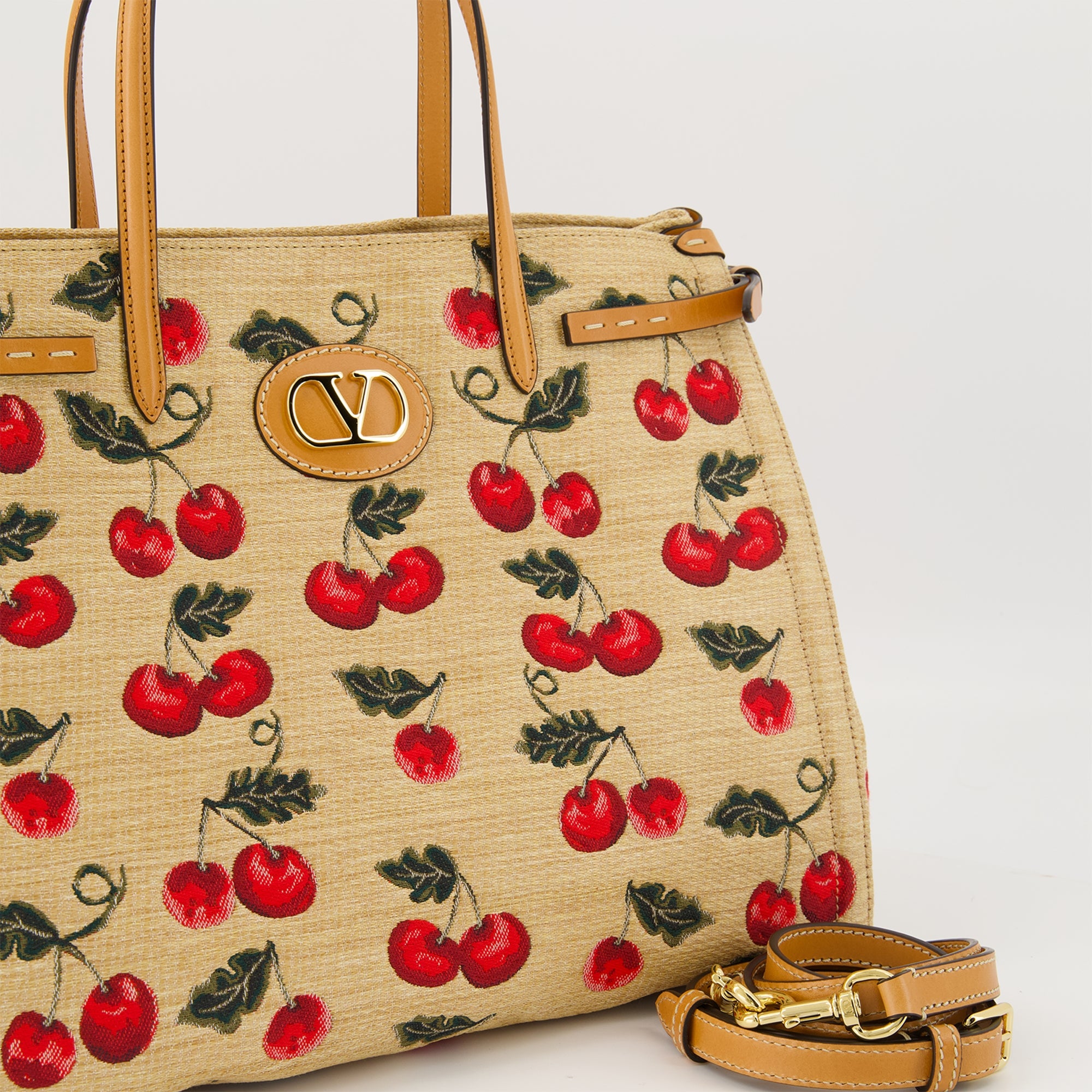 Sacs cabas Sac cabas Cherryfic Valentino Garavani Beige Femme