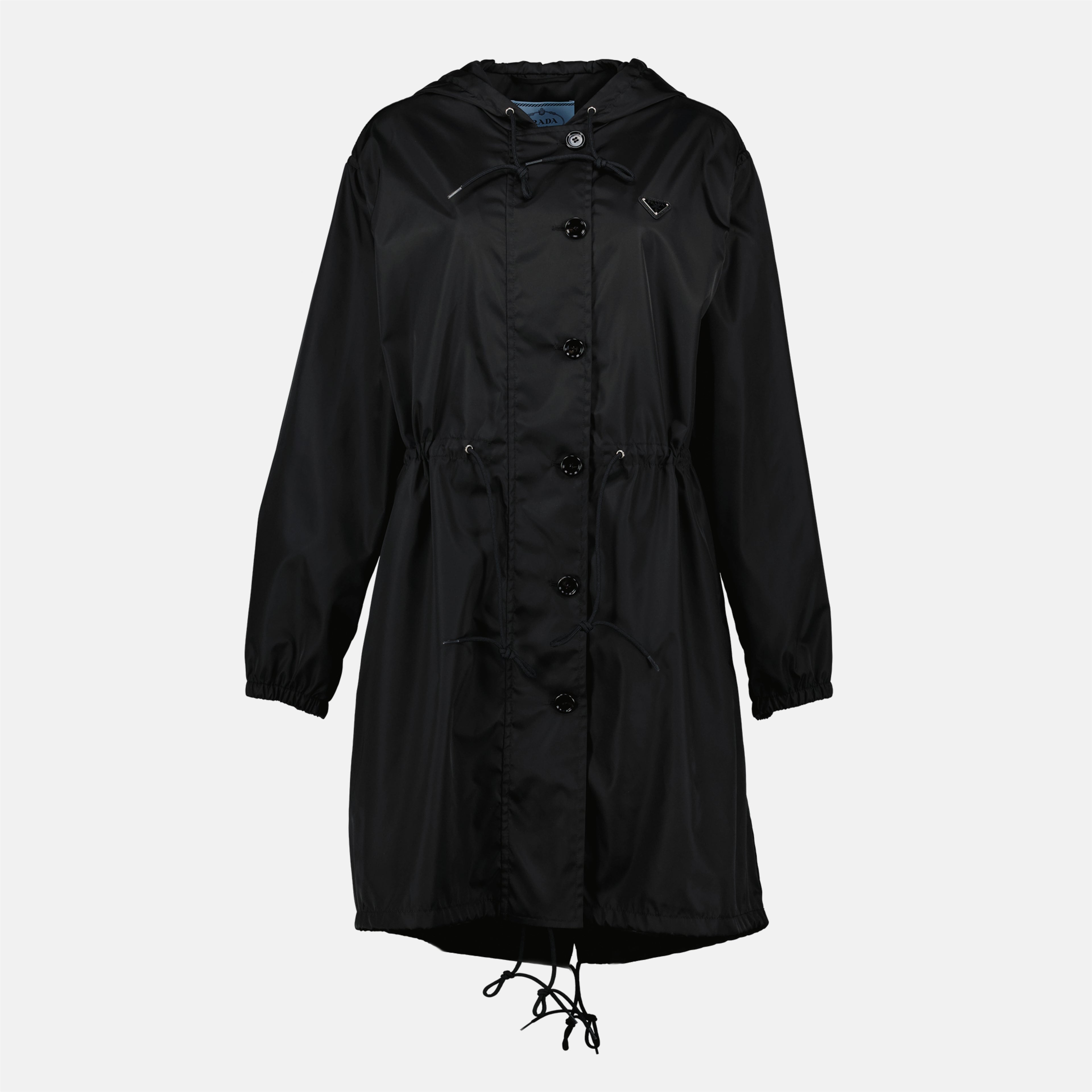 Manteaux Parka imperméable Prada Noir Femme
