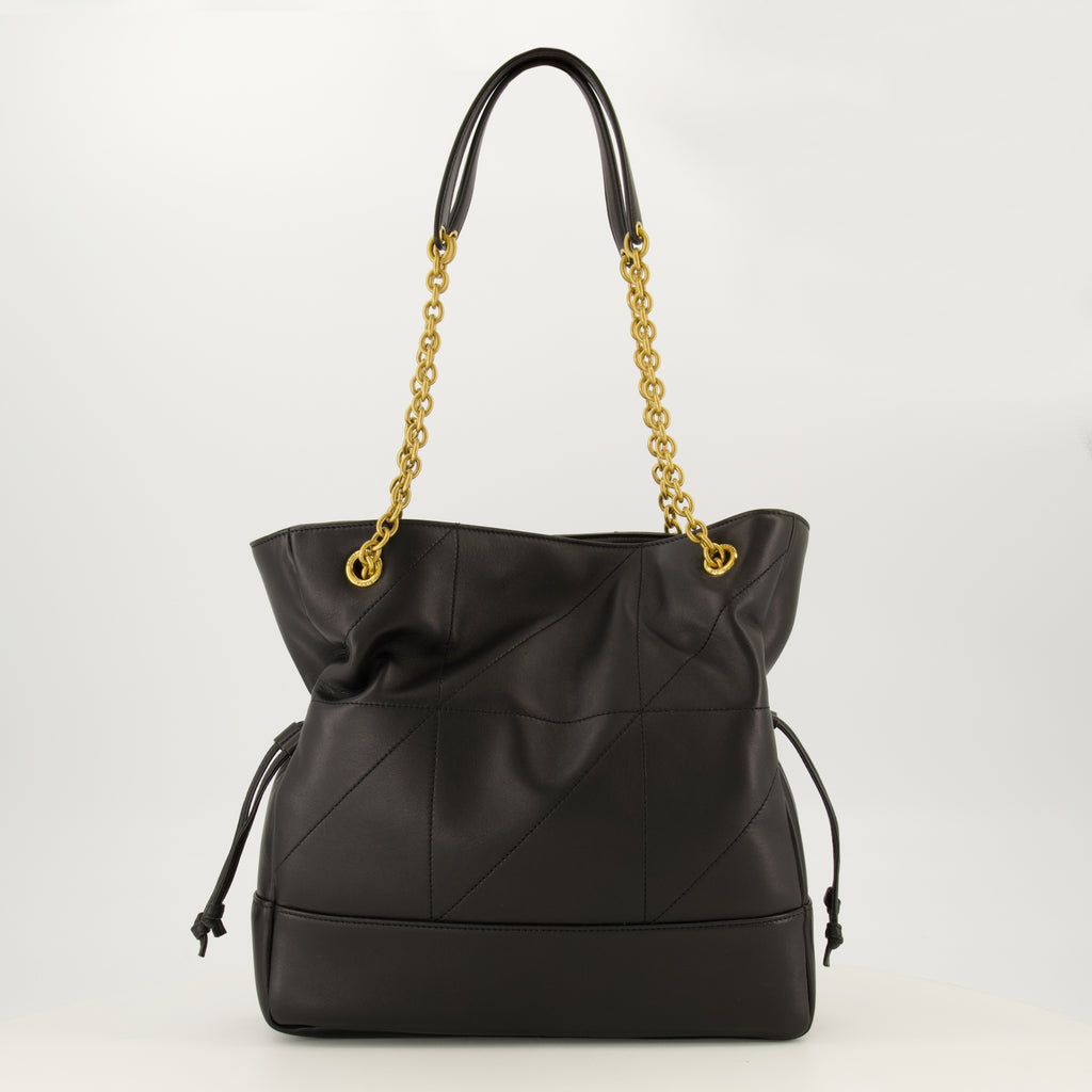 Sacs à main et épaule Bolso de Compras de Cuero Negro Jamie Saint Laurent Noir Femme