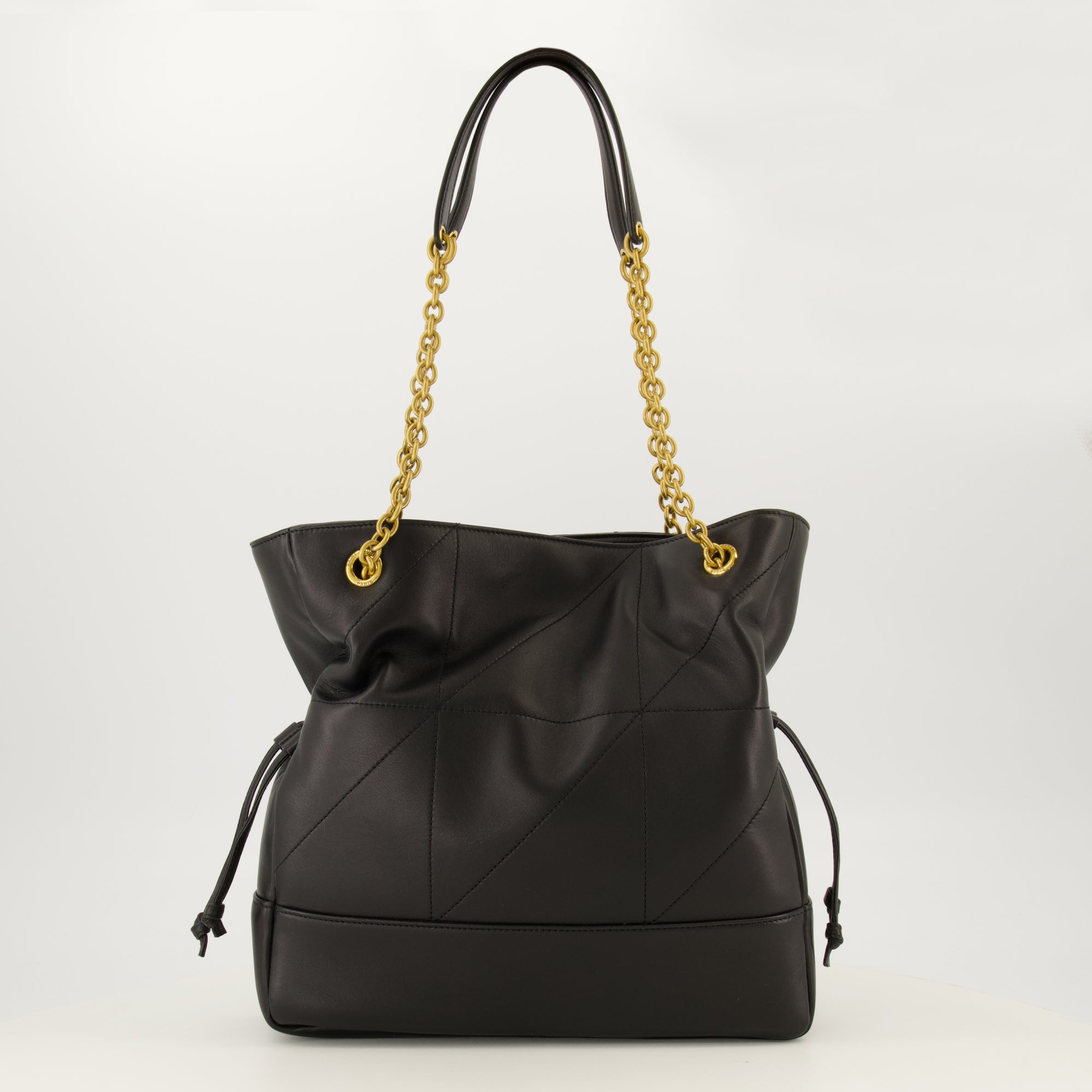 Sacs à main et épaule Bolsa de Compras em Couro Preto Jamie Saint Laurent Noir Femme