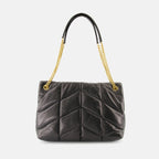 Bolsas de mão e de ombro Mala Puffer Média Saint Laurent Preto Femme