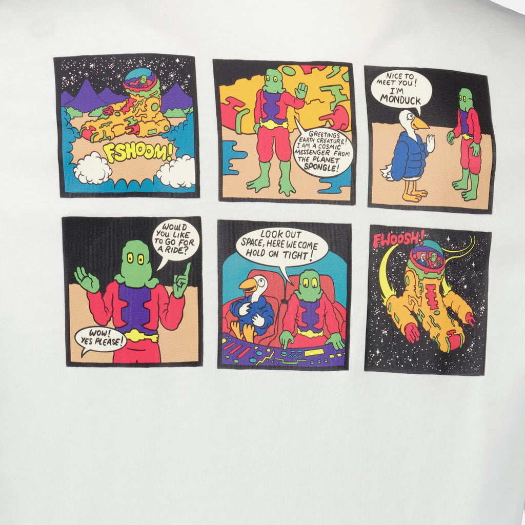 Image de l'article T-shirt MonDuck Espace blanc de la marque Moncler pour Homme - Saison Printemps-Été 2026 - Vue détaillée_2