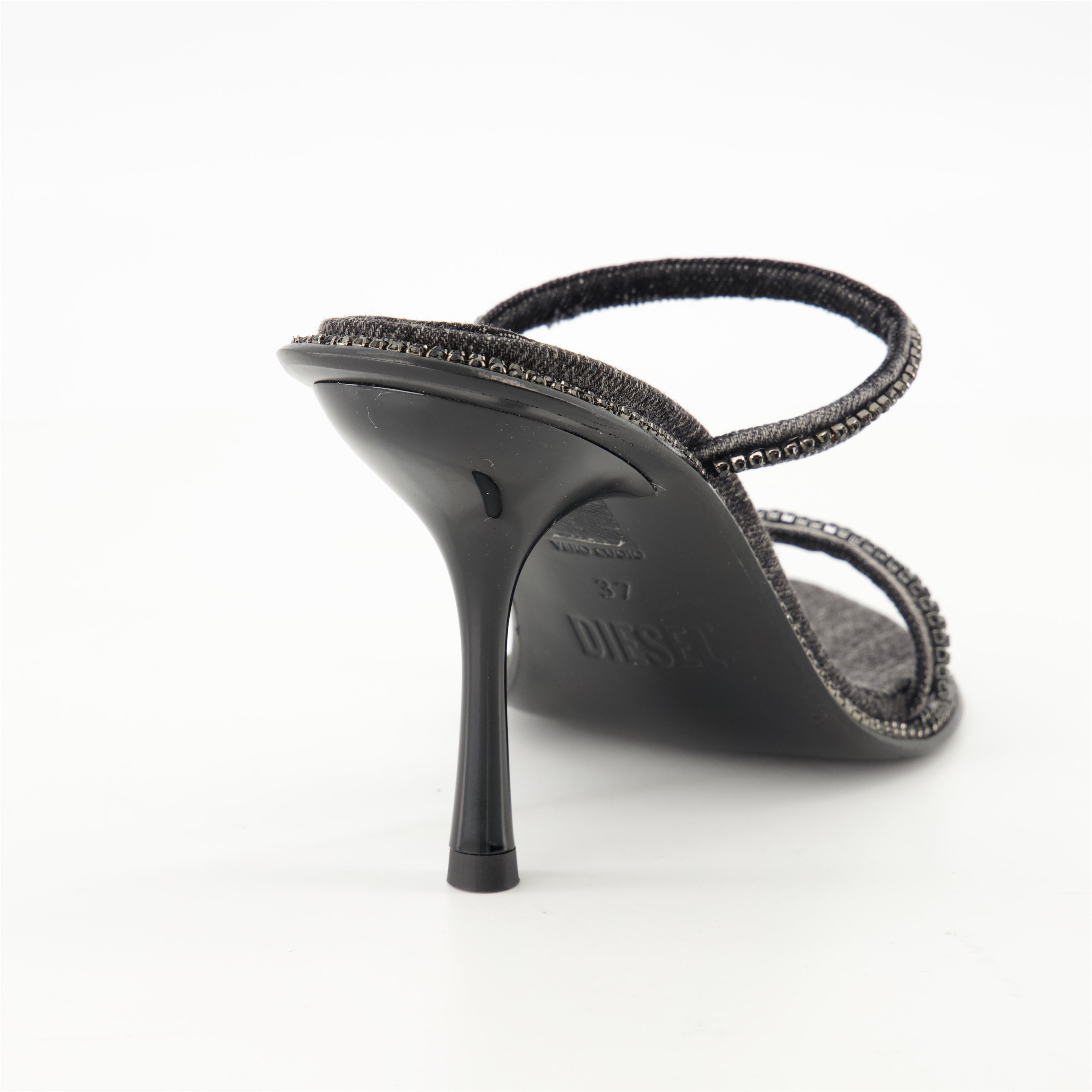 オープントゥシューズ D-havanna Sdl ヒールサンダル Diesel 黒 Femme