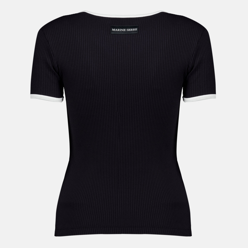 T-shirts T-shirt Baby Fit noir Marine Serre Noir Femme