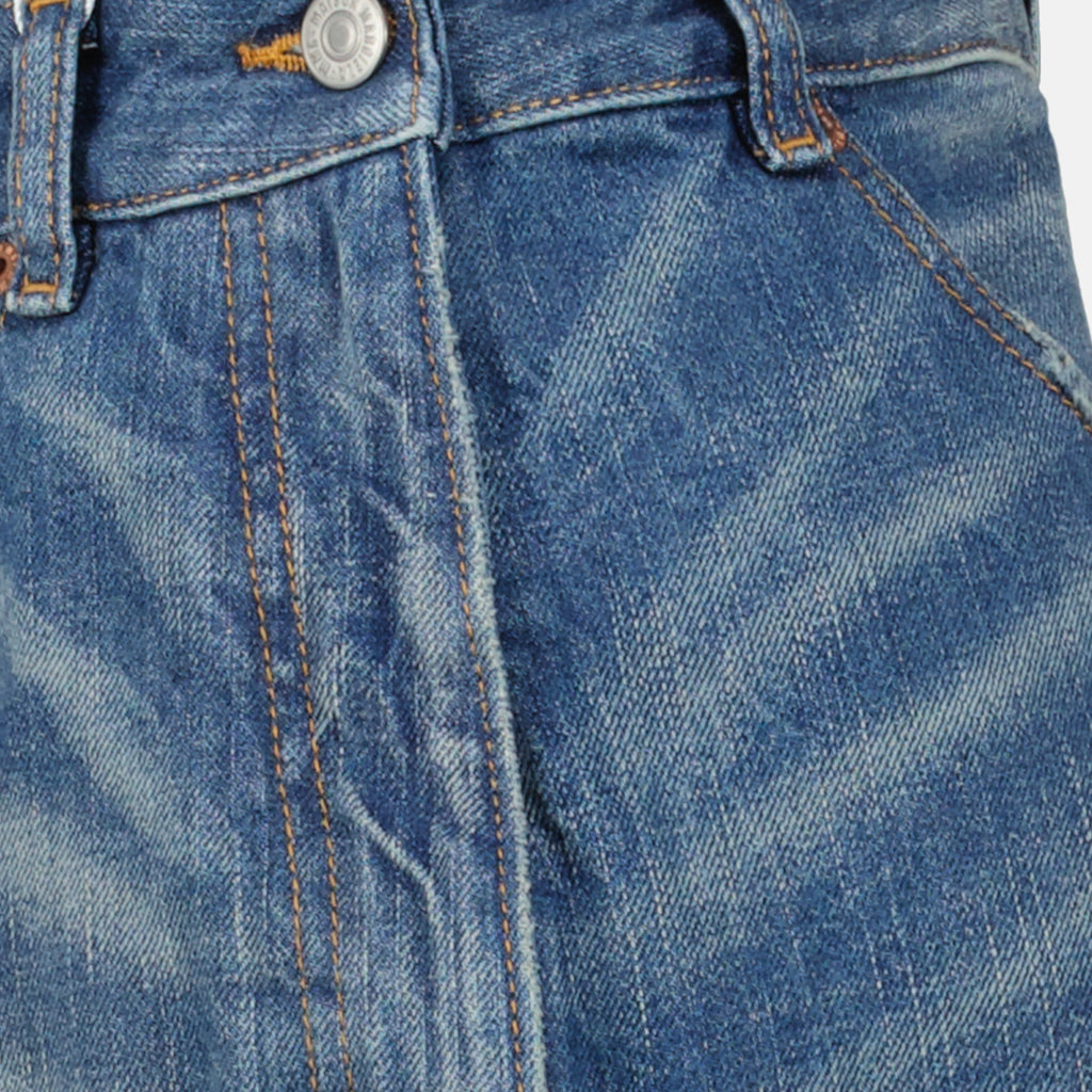 Pantalons Jeans Twist Mm6 Bleu Femme