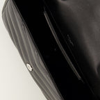 Sacs à main et épaule Sac Loulou medium en cuir noir Saint Laurent Noir Femme