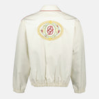 Imagen del artículo chaqueta bomber brpdé en algodón blanco de la marca Drole De Monsieur para hombre - Temporada Primavera-Verano 2026 - Vista Trasera