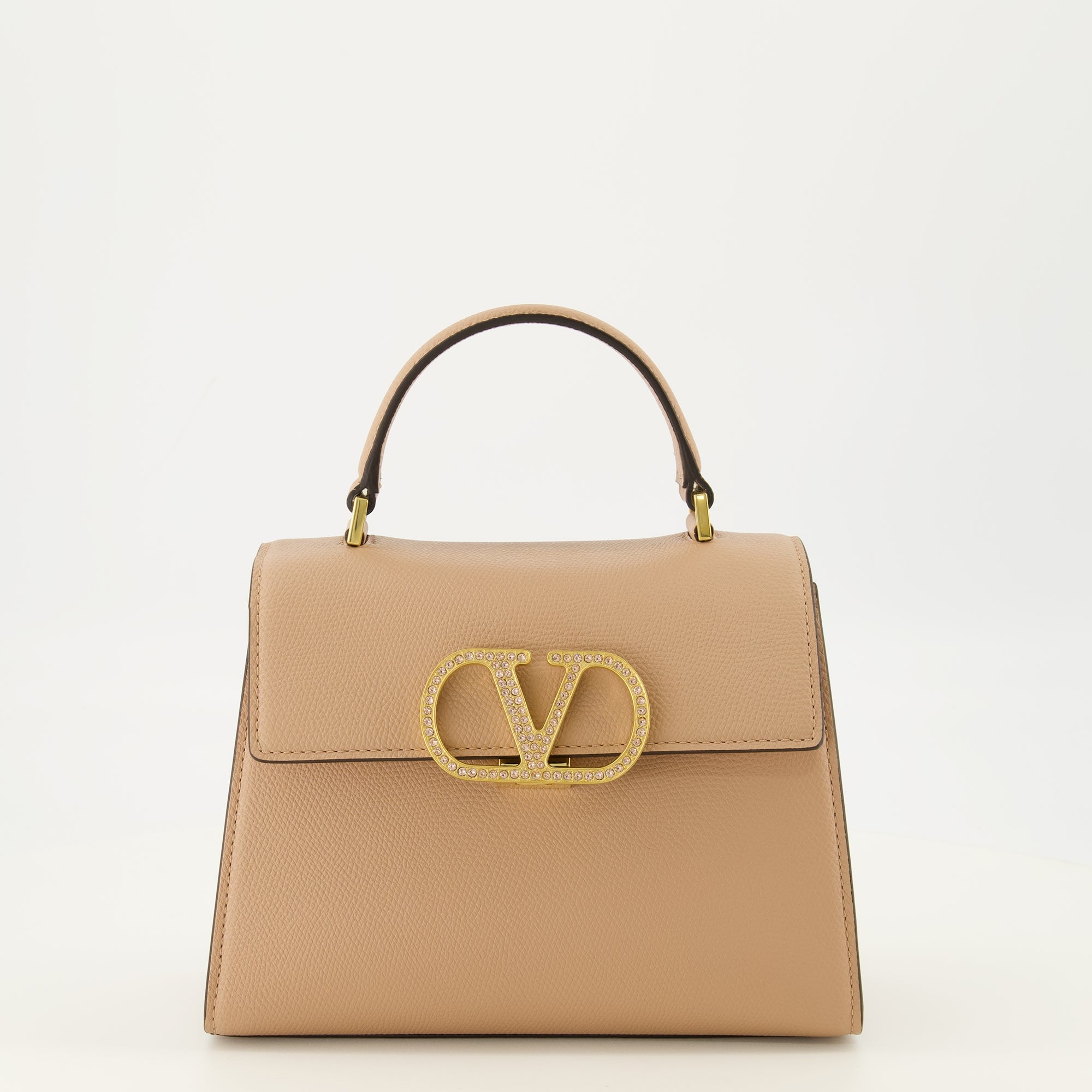 Sacs à main et épaule Petit sac VSling en cuir beige Valentino Garavani Beige Femme